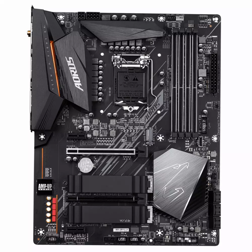 Дънна платка GIGABYTE Z490 AORUS ELITE AC socket 1200, Wi-Fi, RGB Fusion 2.0