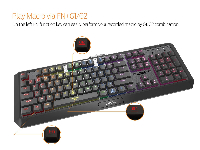 Геймърска механична клавиатура GAMDIAS Hermes P3 RGB - Brown суичове