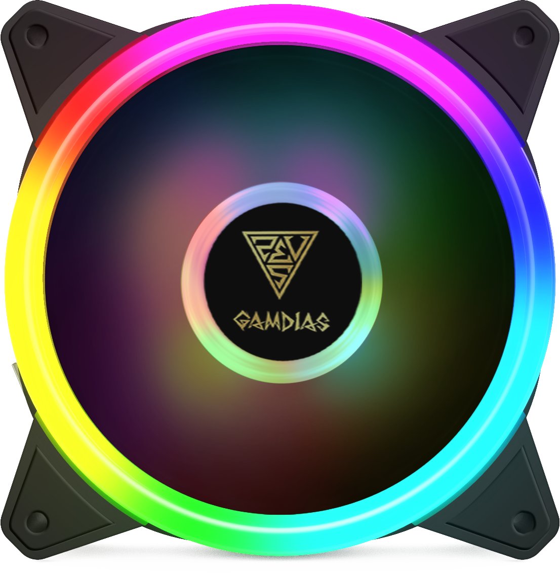 Вентилатор Gamdias 120mm aRGB AEOLUS M2 Trio RGB rings