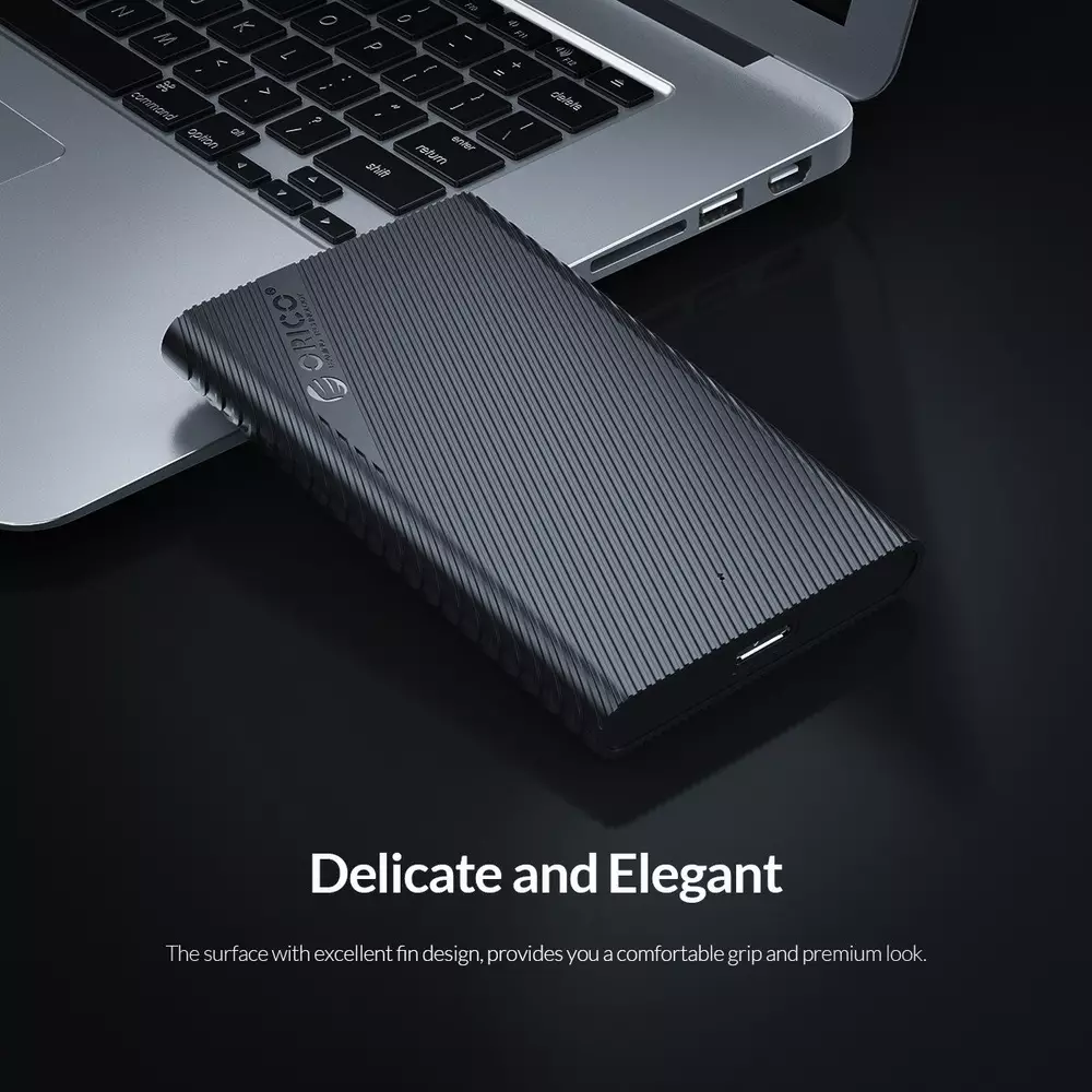 Външна кутия за диск Orico 2521U3-BK-EP Storage Case 2.5 inch USB3.0