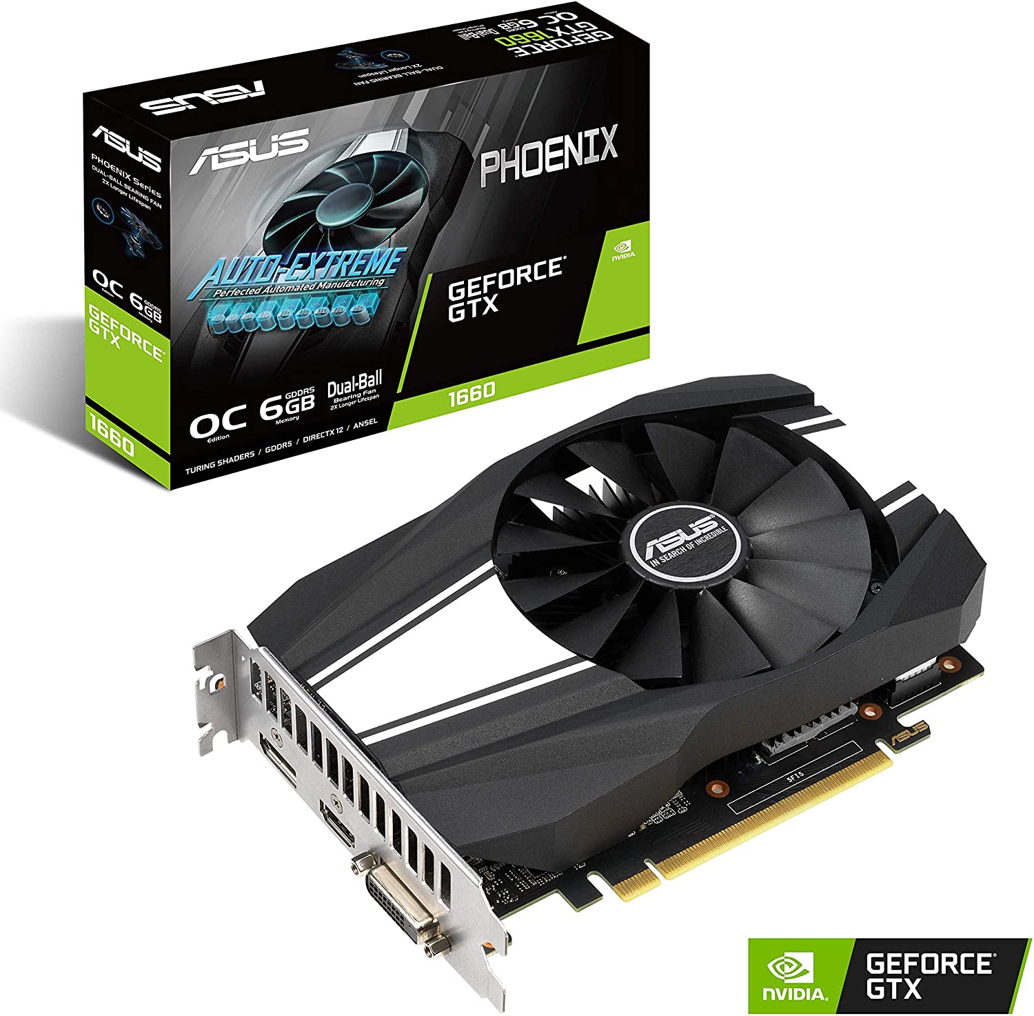 Видео карта ASUS Phoenix GeForce GTX 1660 OC edition 6GB