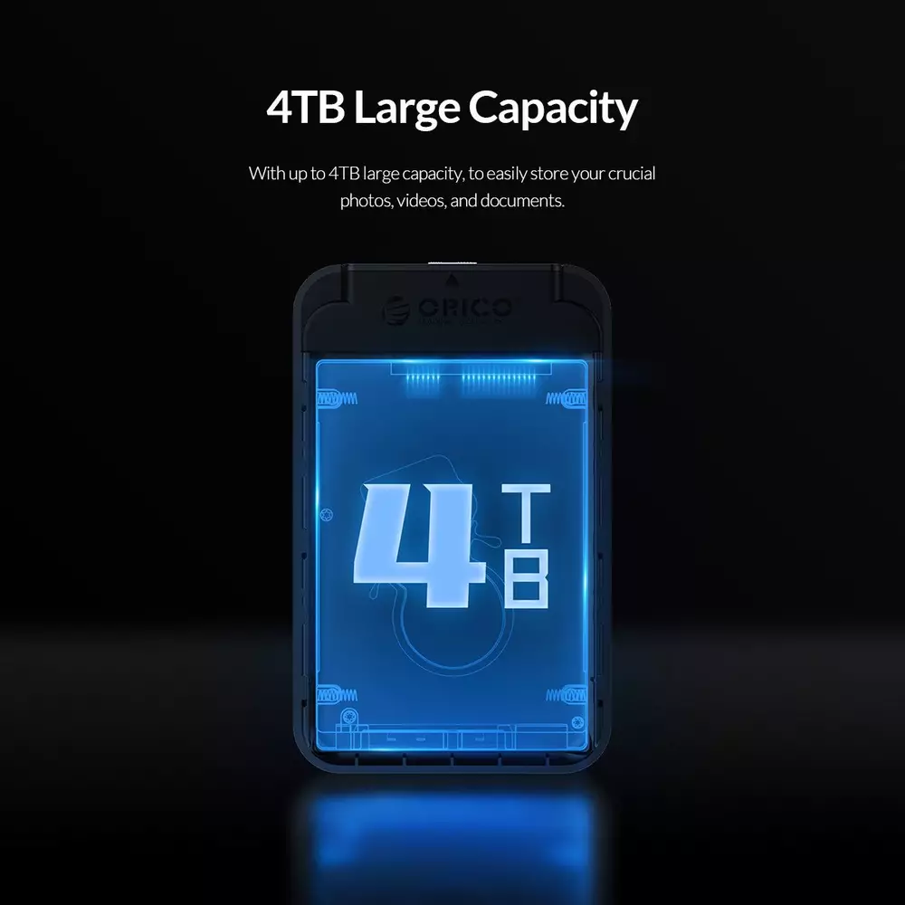 Εξωτερική θήκη δίσκου Orico 2520U3-BK-EP Storage Case 2.5 inch USB3.0