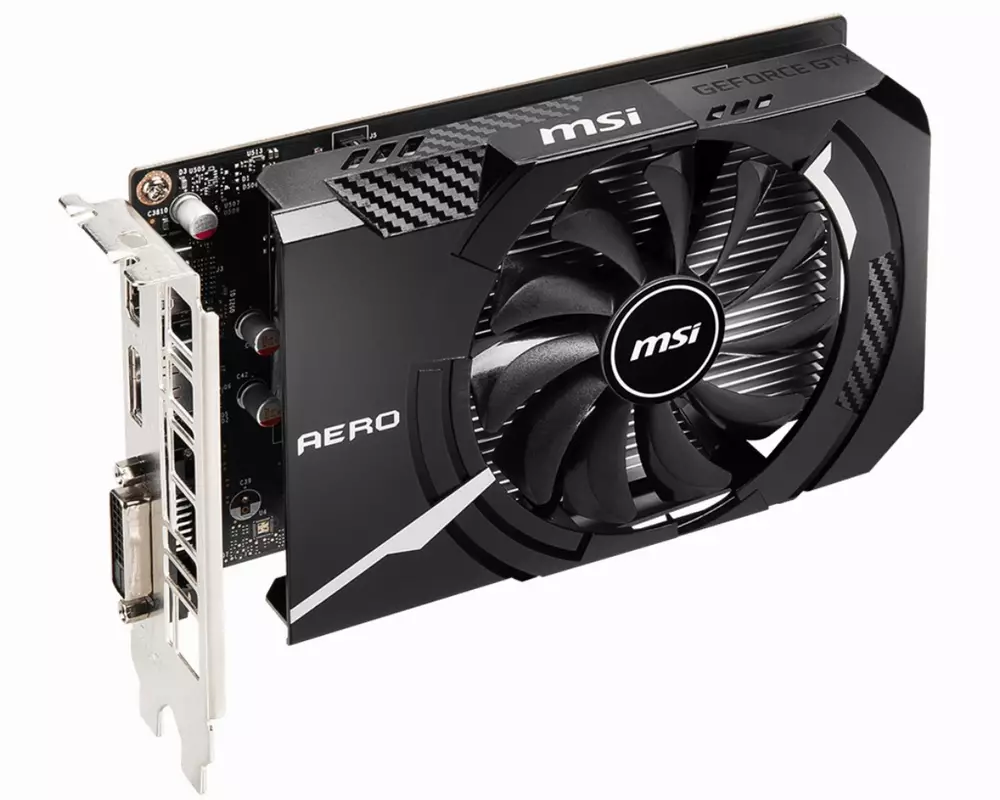 Видео карта MSI GeForce GTX 1650 D6 AERO ITX OC 4GB - 912-V809-3446