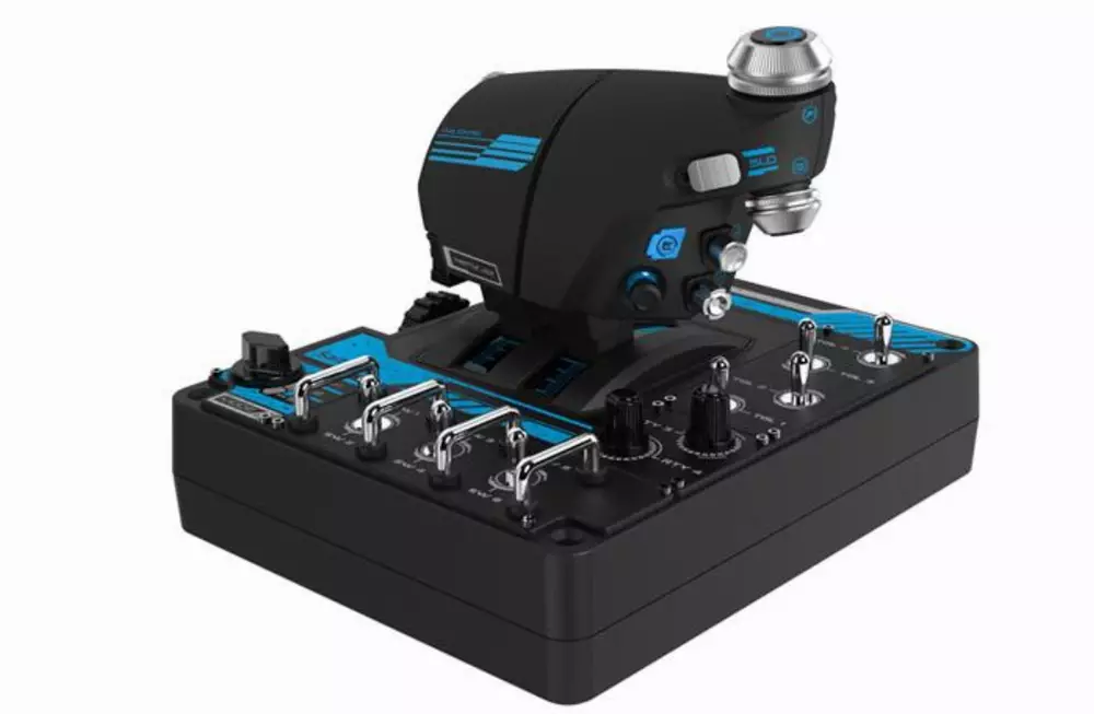 Джойстик Logitech Pro Flight X56 Rhino, за симулация на космически полети