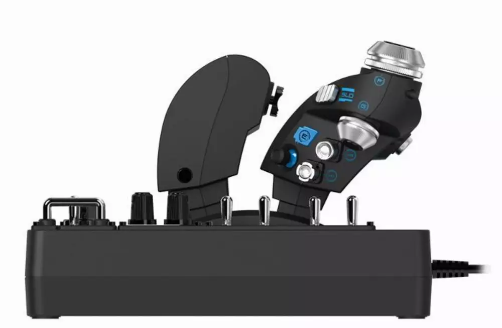 Джойстик Logitech Pro Flight X56 Rhino, за симулация на космически полети