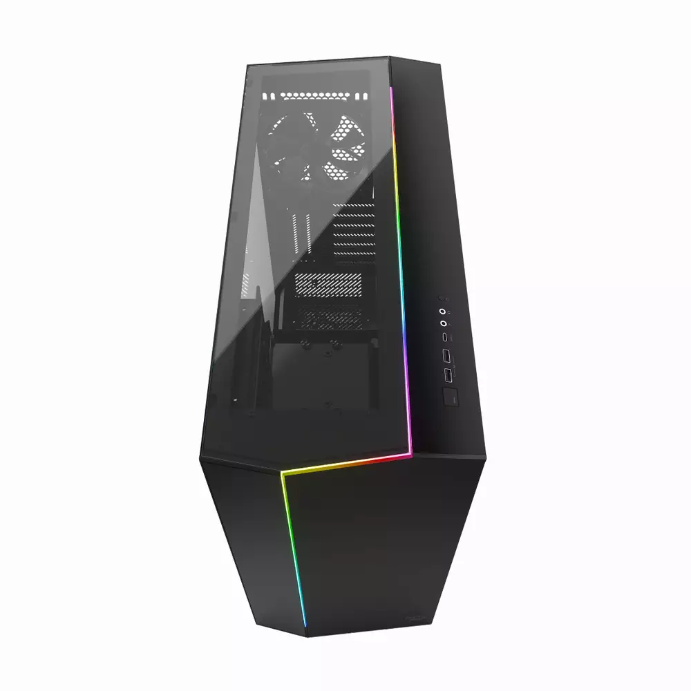 Кутия Fractal Vector RS Tempered Glass Dark