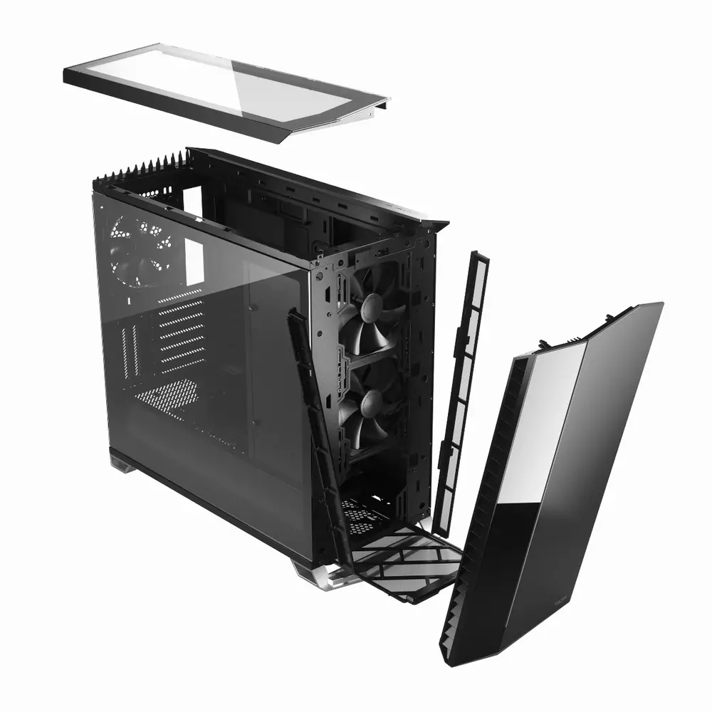 Кутия Fractal Vector RS Tempered Glass Dark
