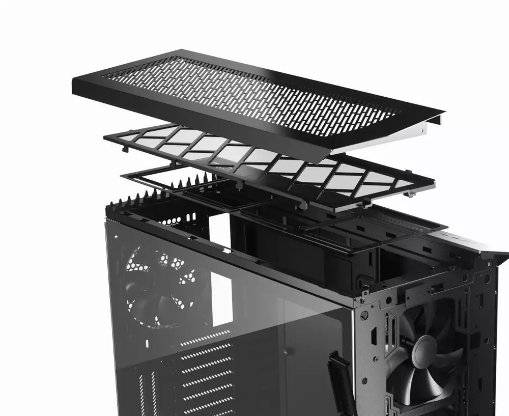 Кутия Fractal Vector RS Tempered Glass Dark
