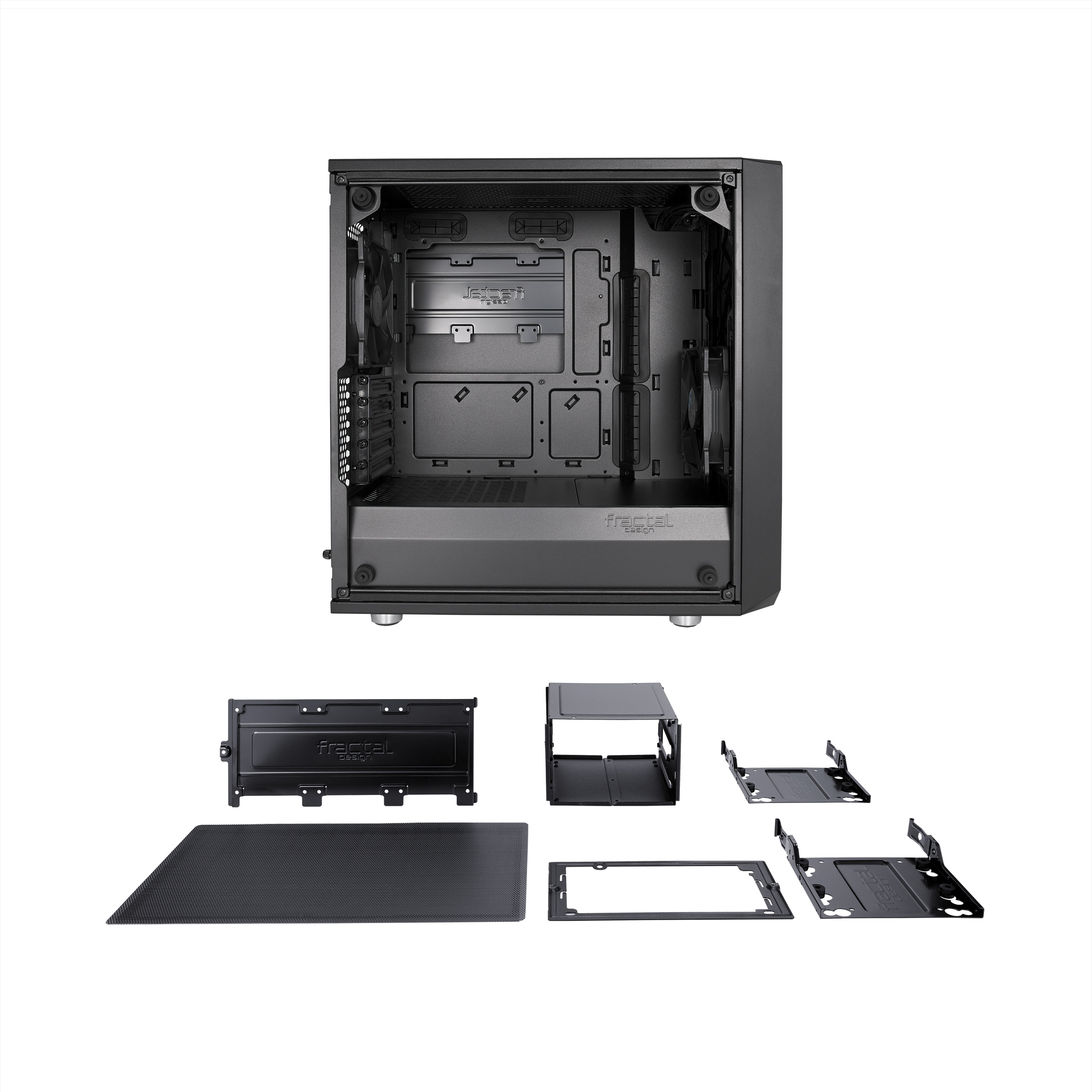Кутия Fractal Meshify C Mini Dark Tempered Glass