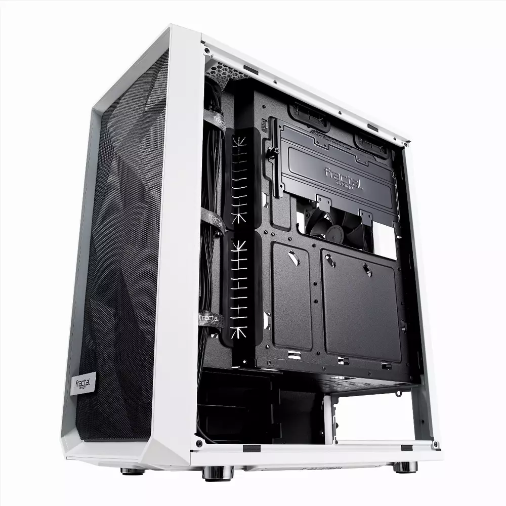 Carcasa Fractal Meshify C Tempered Glass White