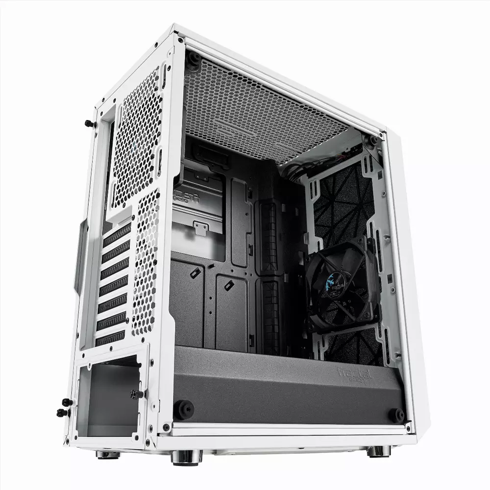 Кутия Fractal Meshify C Tempered Glass White