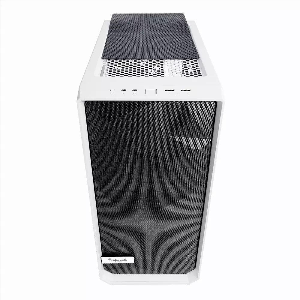 Carcasa Fractal Meshify C Tempered Glass White