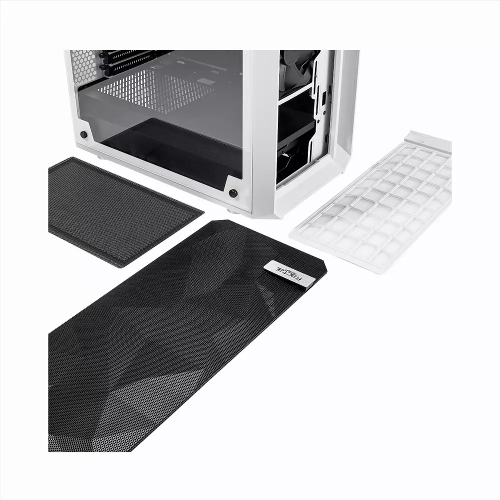 Кутия Fractal Meshify C Tempered Glass White