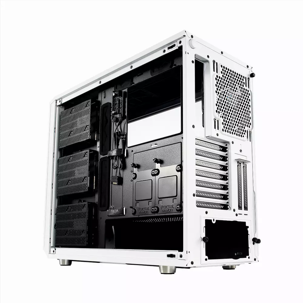 Кутия Fractal Meshify S2 Tempered Glass White