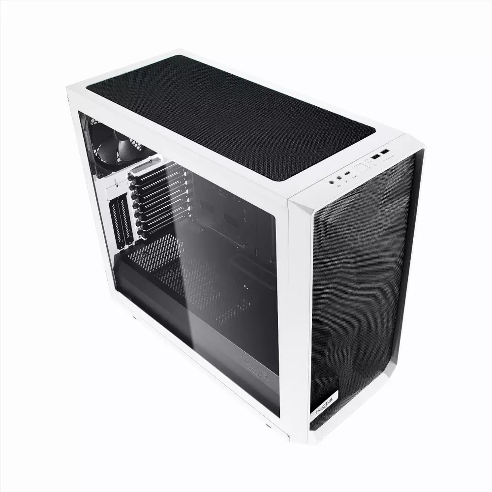 Кутия Fractal Meshify S2 Tempered Glass White