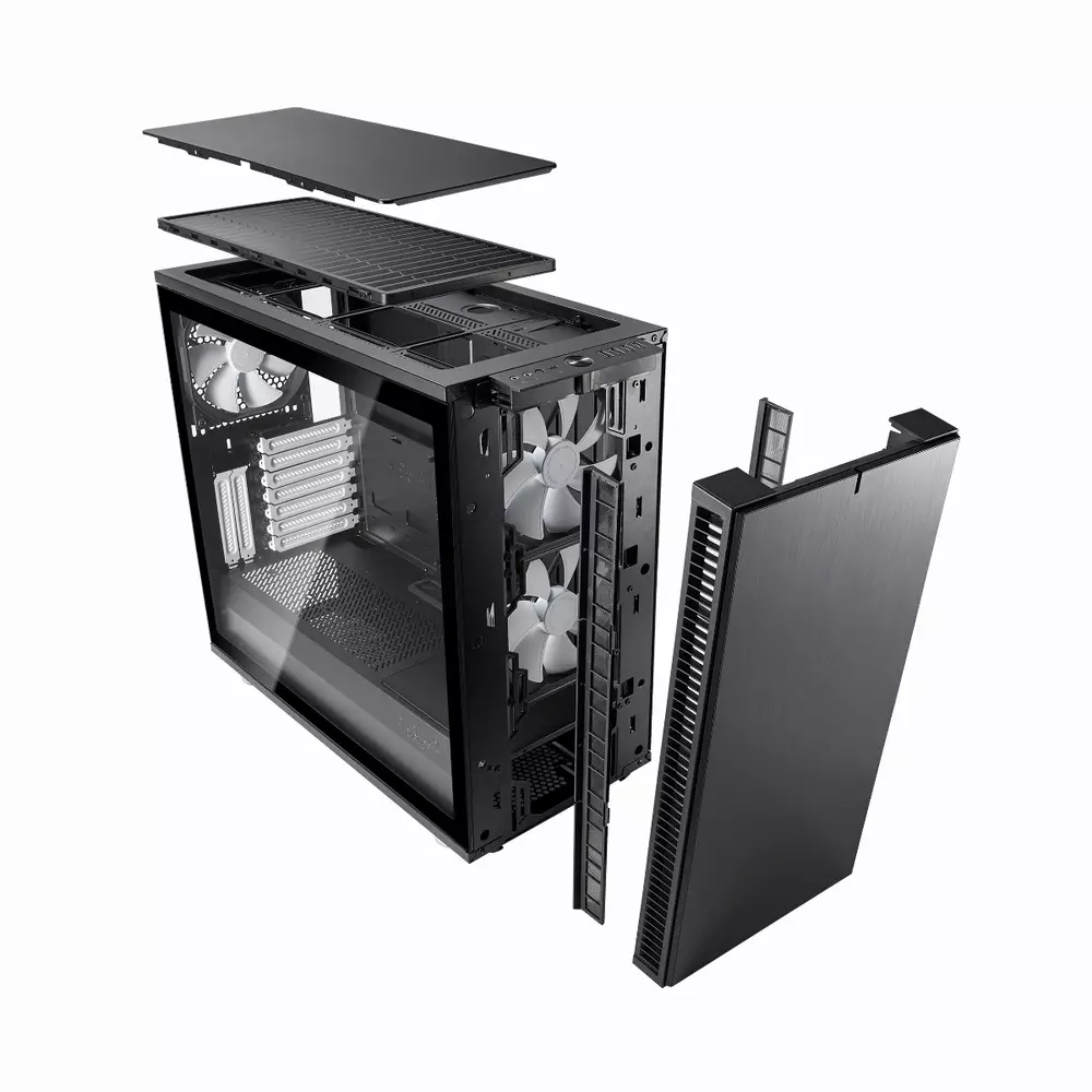 Кутия Fractal Define S2 Tempered Glass
