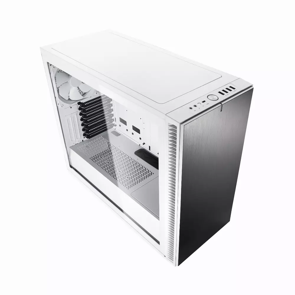 Кутия Fractal Define S2 Tempered Glass White