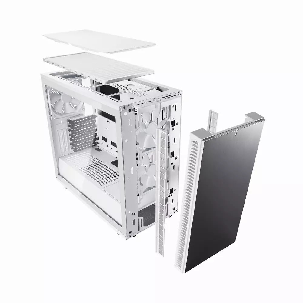 Кутия Fractal Define S2 Tempered Glass White
