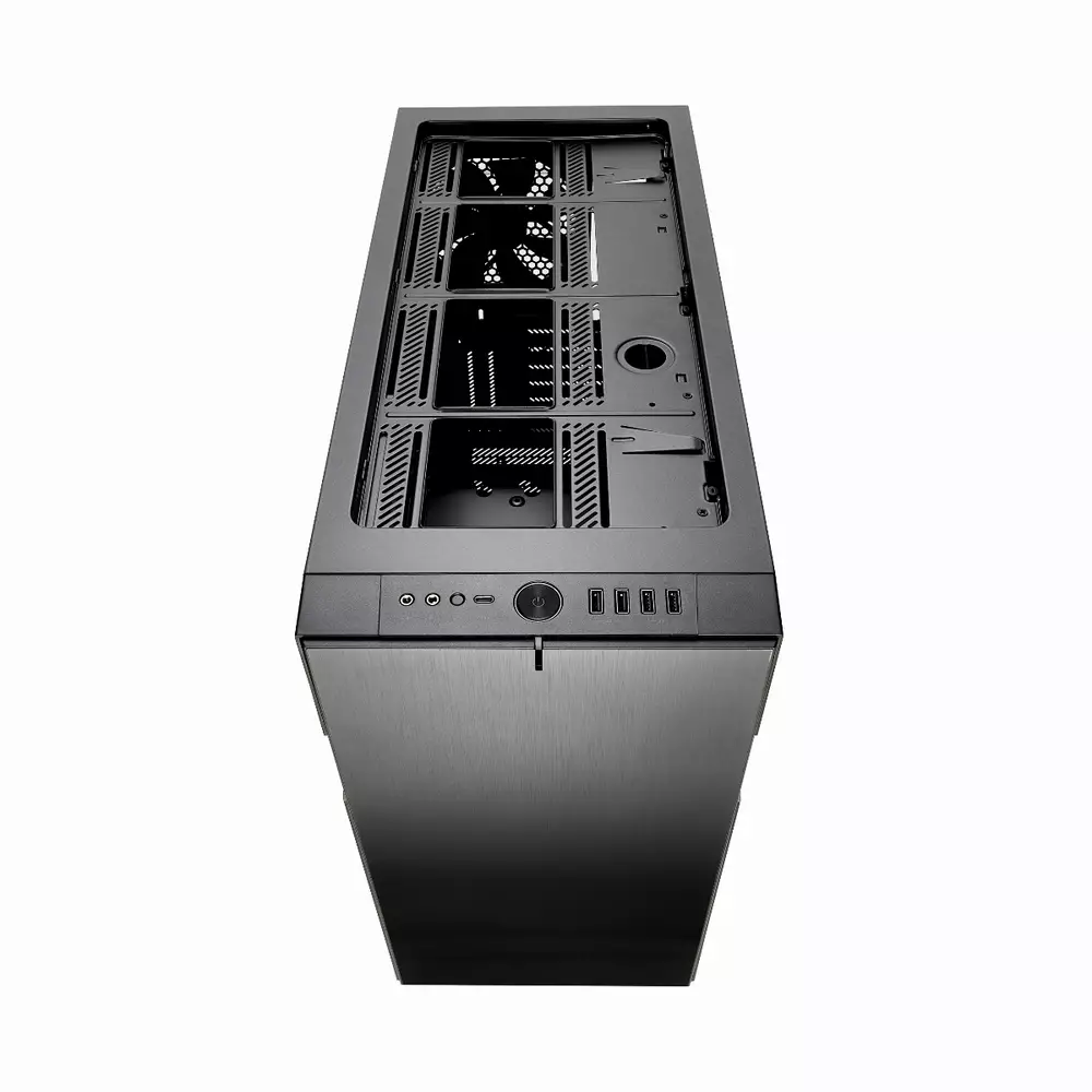 Кутия Fractal Define R6 USB-C Tempered Glass Gunmetal