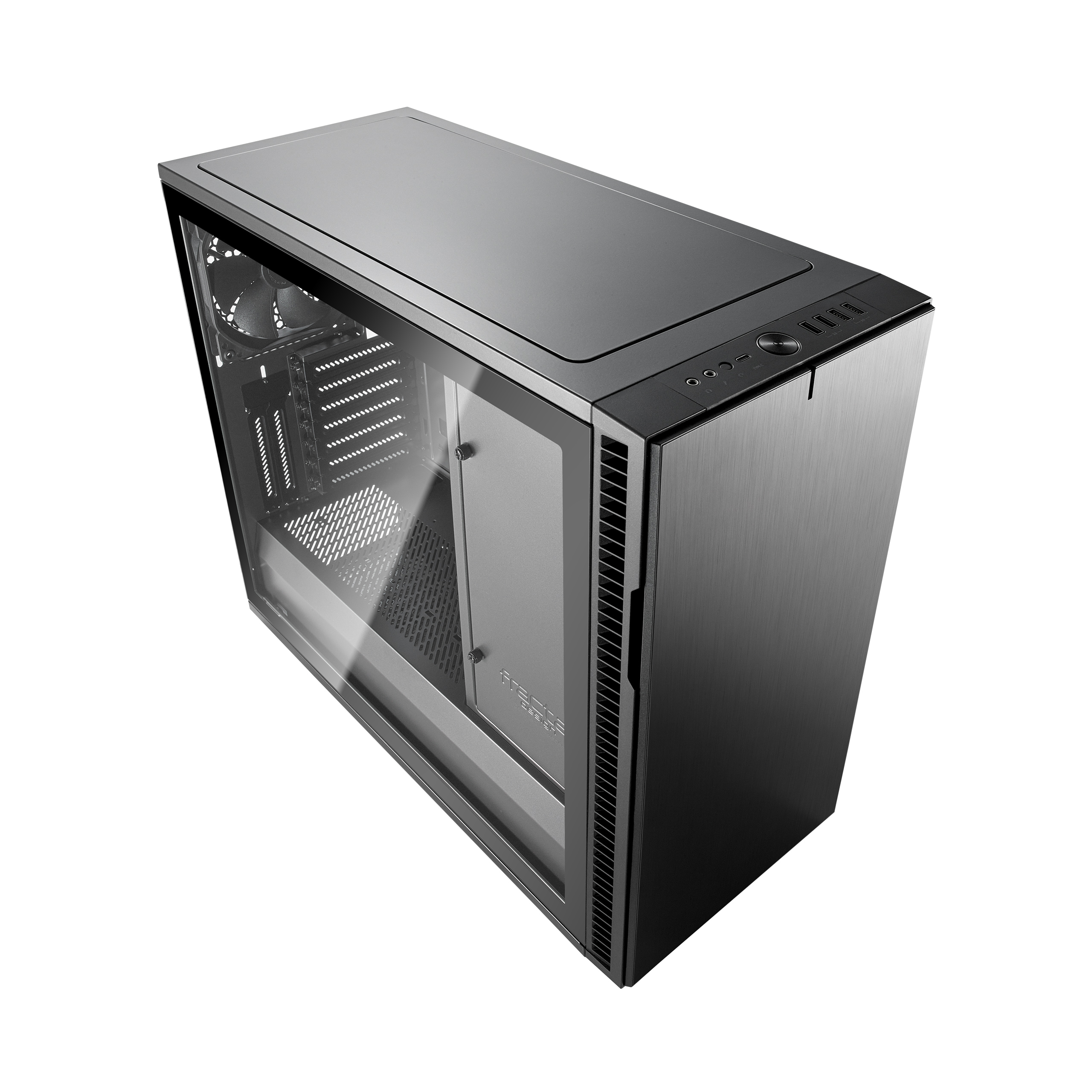 Кутия Fractal Define R6 USB-C Tempered Glass Gunmetal