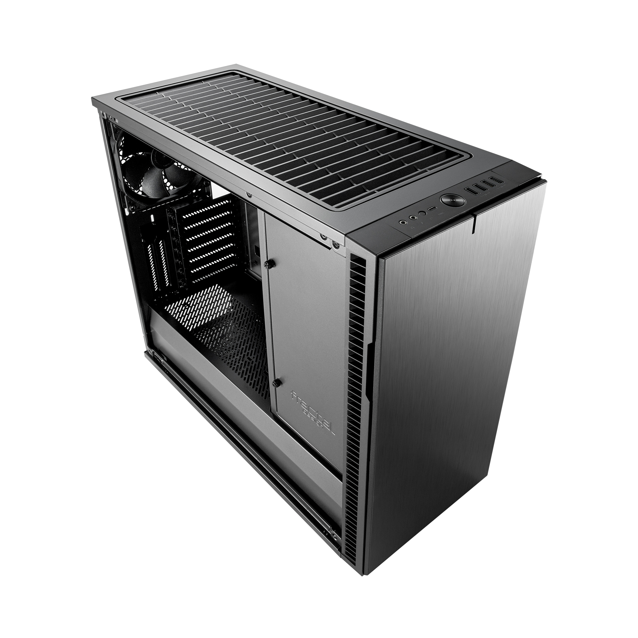 Кутия Fractal Define R6 USB-C Tempered Glass Gunmetal
