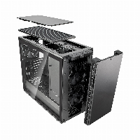Кутия Fractal Define R6 USB-C Tempered Glass Gunmetal