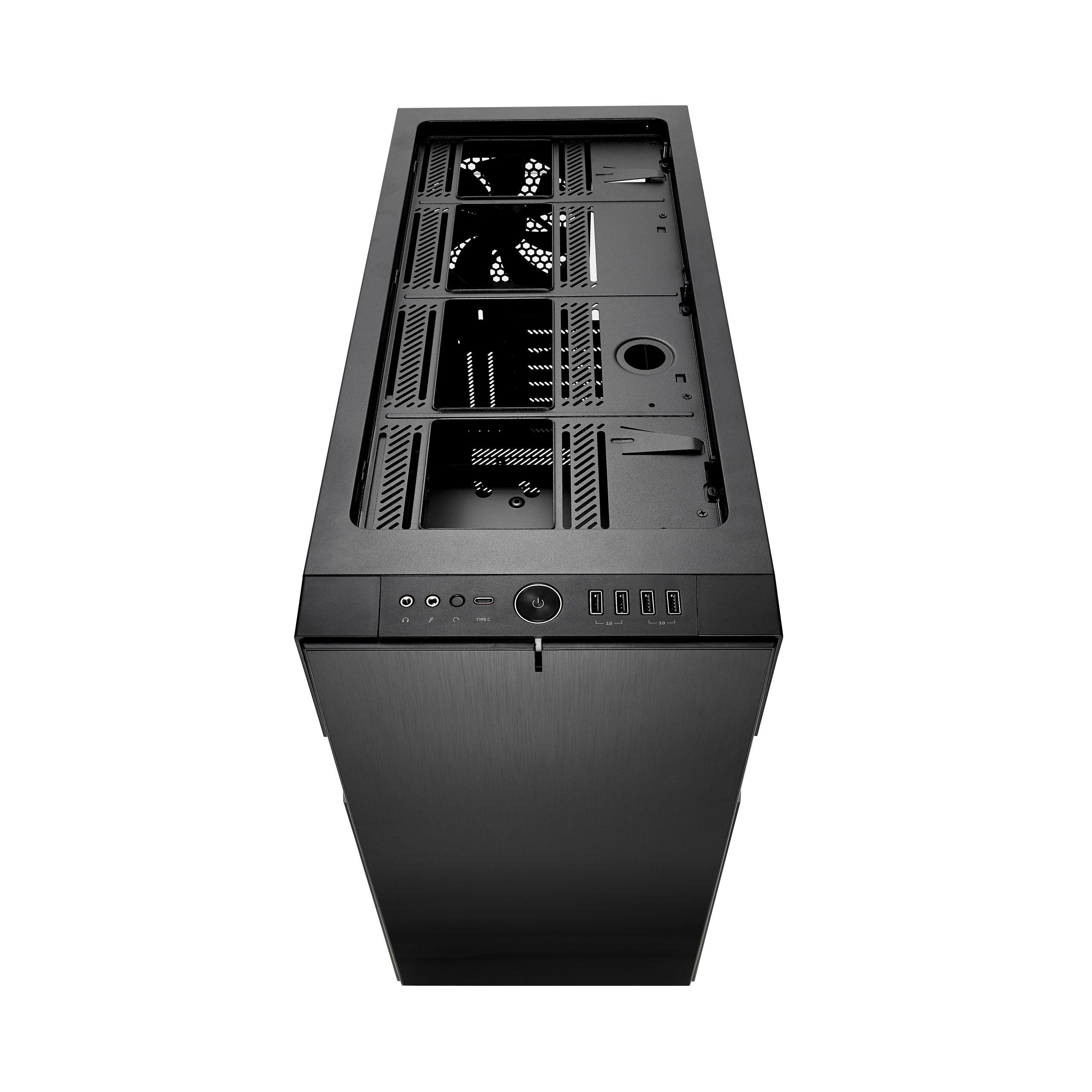 Кутия Fractal Define R6 USB-C Tempered Glass Blackout