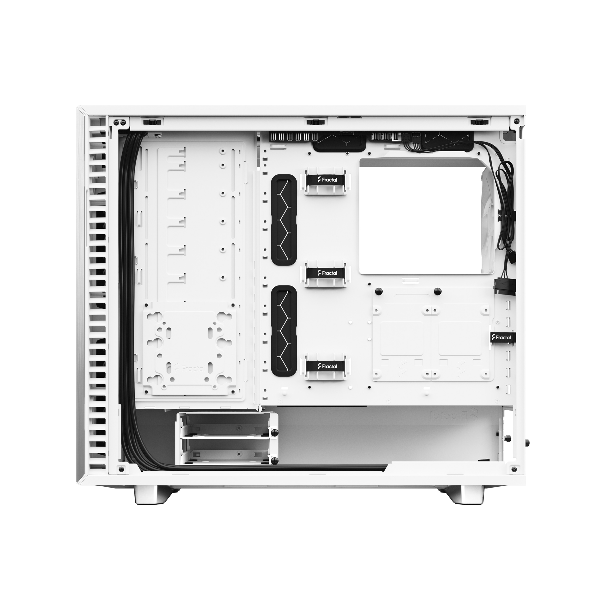 Кутия Fractal Define 7 Clear Tempered Glass White