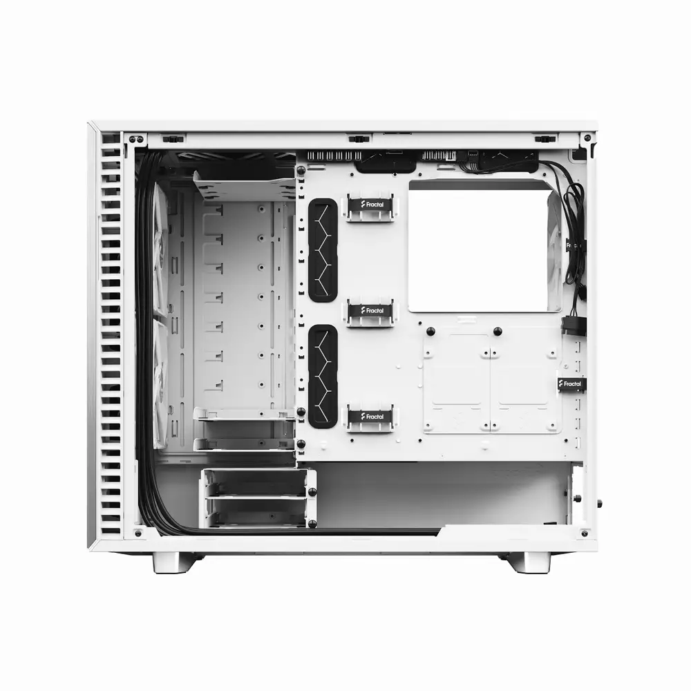 Кутия Fractal Define 7 Clear Tempered Glass White