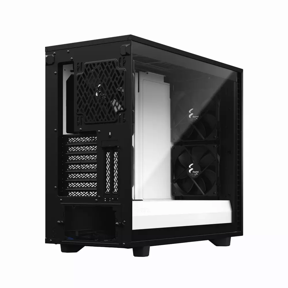 Кутия Fractal Define 7 Clear Tempered Glass Black/White