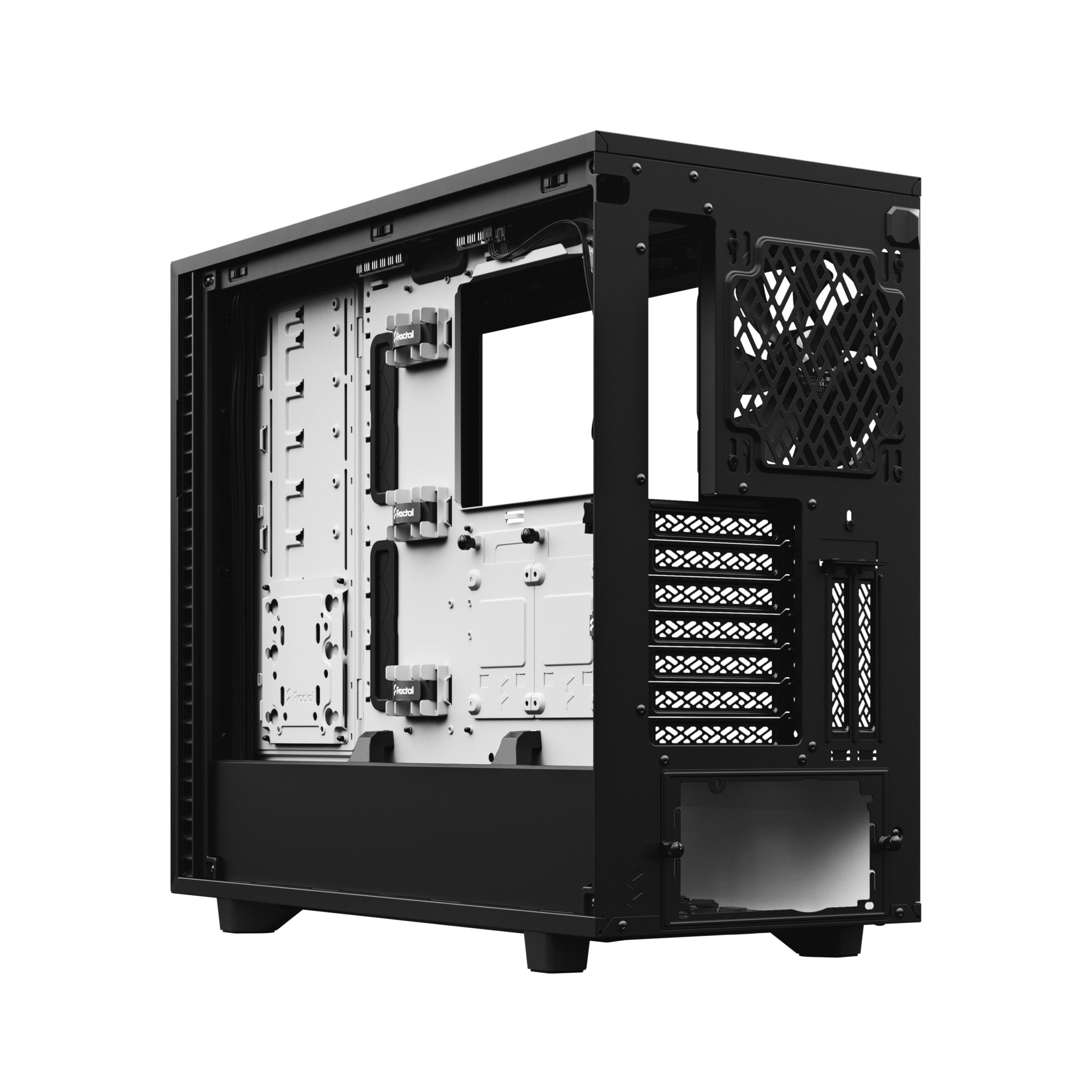 Кутия Fractal Define 7 Clear Tempered Glass Black/White