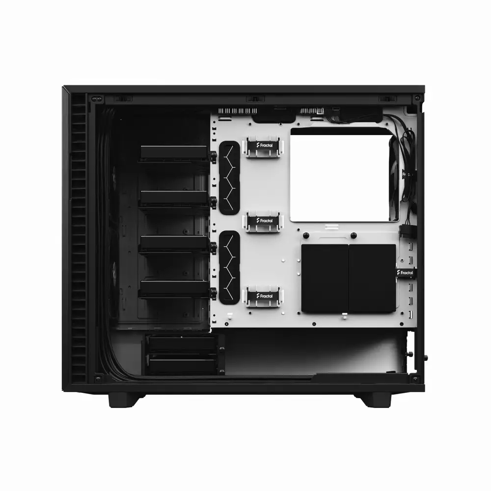 Кутия Fractal Define 7 Clear Tempered Glass Black/White