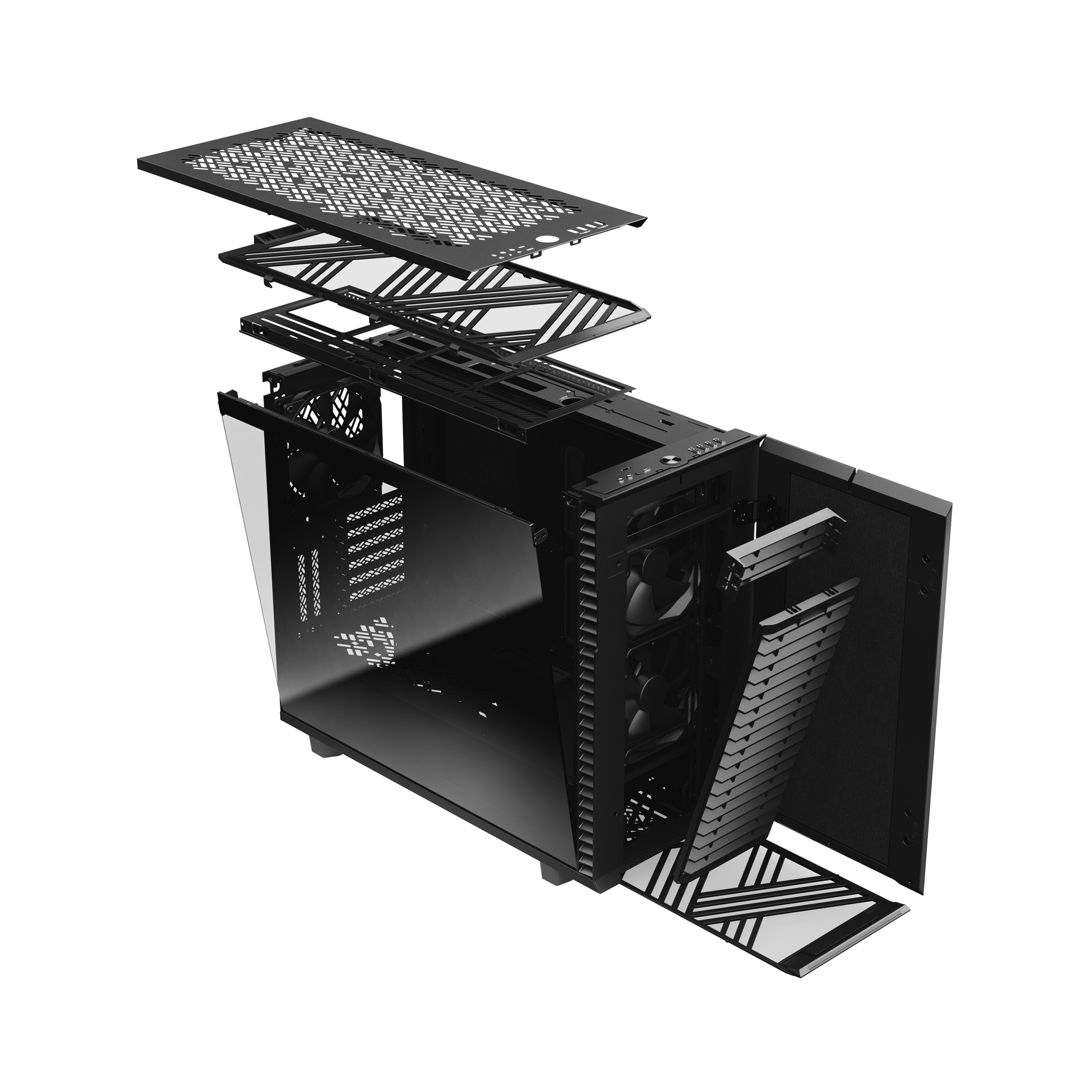 Кутия Fractal Define 7 Dark Tempered Glass