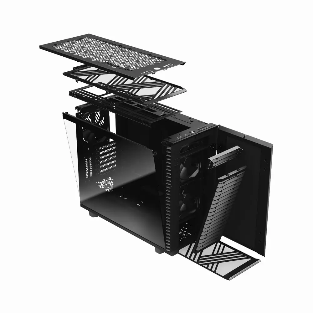 Кутия Fractal Define 7 Light Tempered Glass