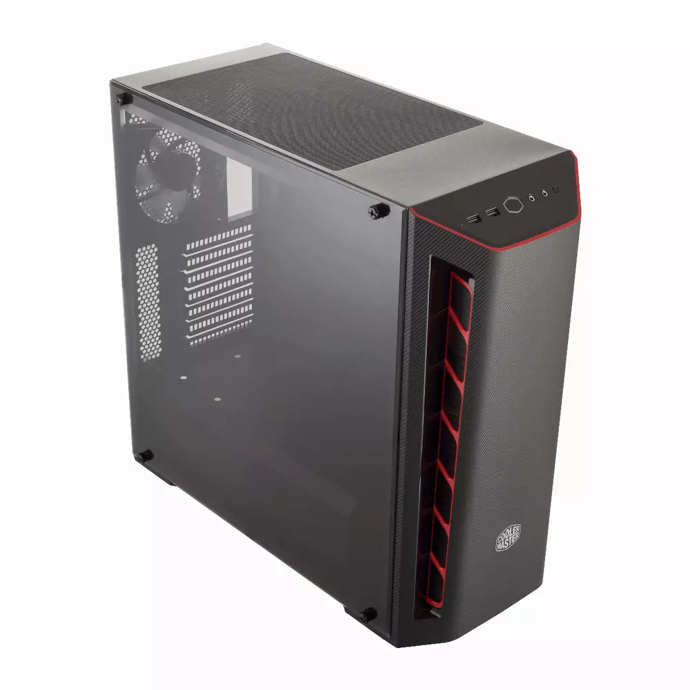 Кутия CoolerMaster MASTERBOX MB510L RED TRIM