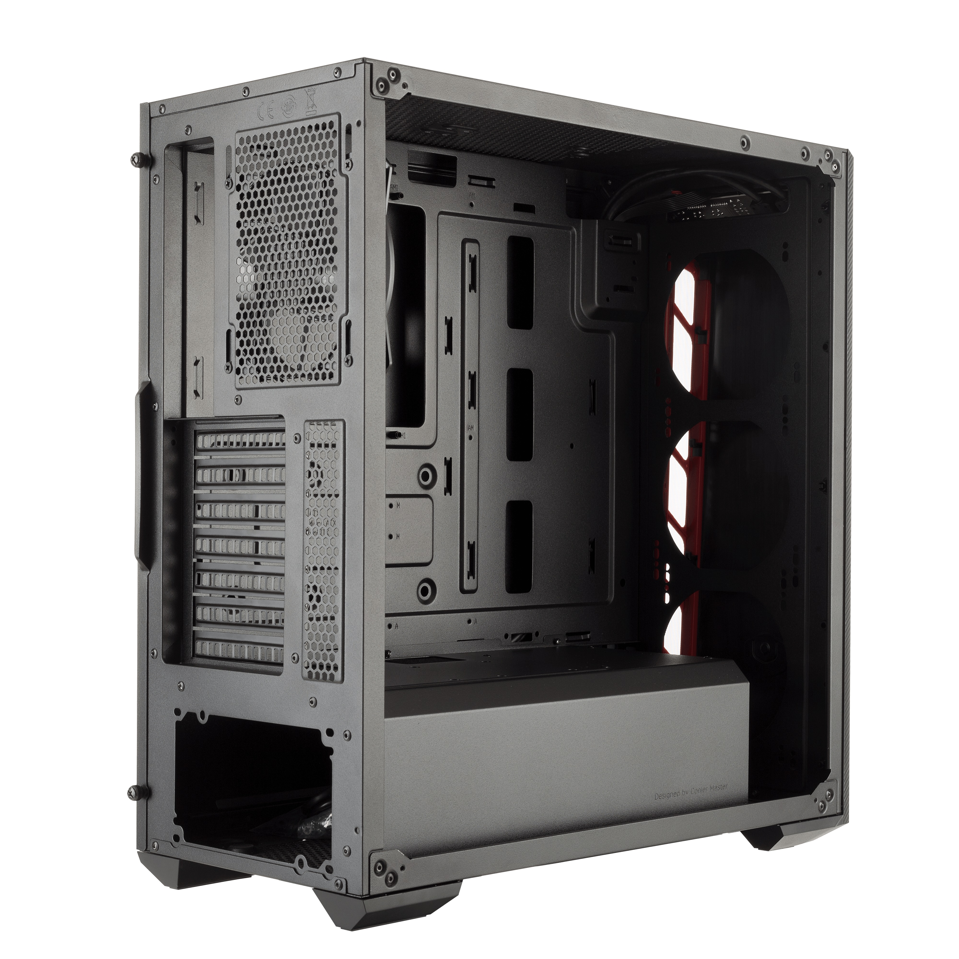 Кутия CoolerMaster MASTERBOX MB510L RED TRIM