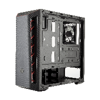 Кутия CoolerMaster MASTERBOX MB510L RED TRIM
