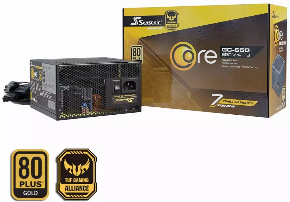 Захранване SEASONIC CORE GC-650 Gold (SSR-650LC) 80+ Gold