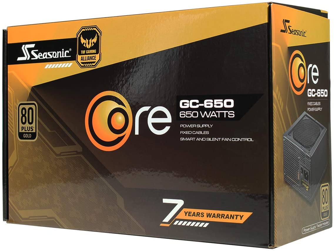 Захранване SEASONIC CORE GC-650 Gold (SSR-650LC) 80+ Gold