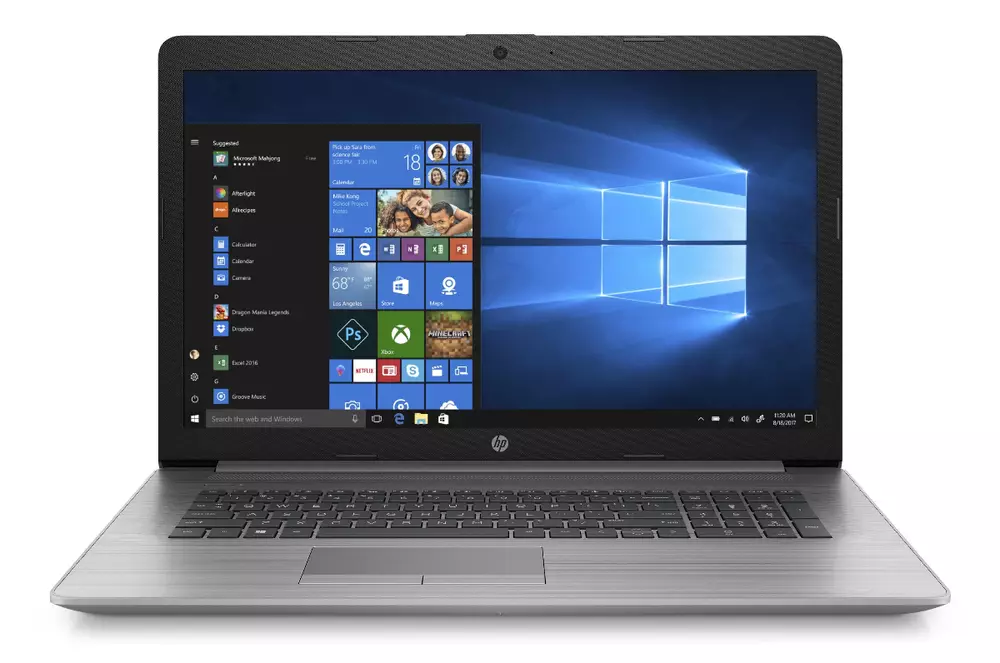 Лаптоп HP ProBook 470 G7, Intel Core i5-10210U, 8GB DDR4, 512Gb PCIe NVMe SSD, FHD 17.3" IPS, Win 10 Home, Сребрист