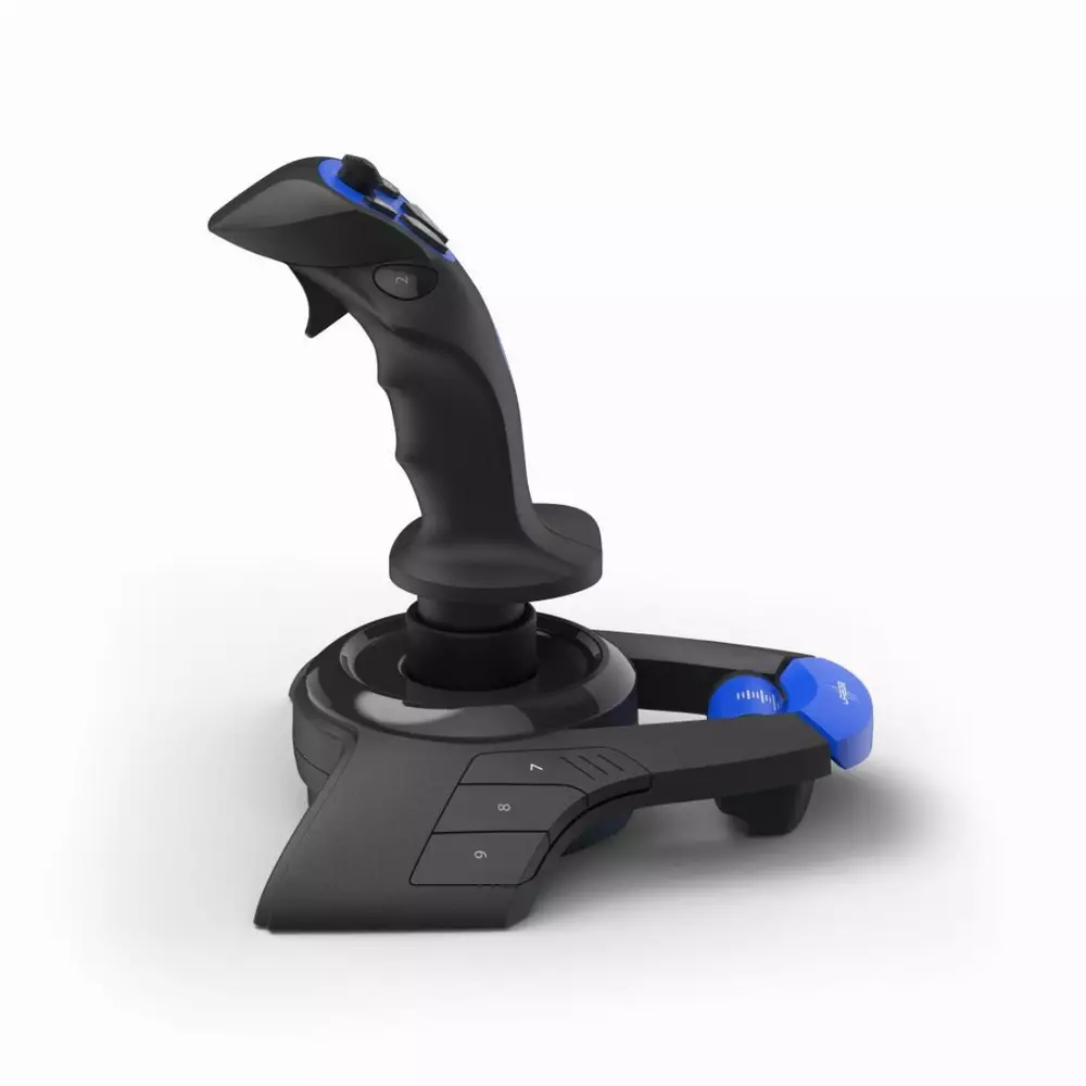 Жичен джойстик HAMA uRage Airborne 300, Aвиосимулатор за PC, Черен/Син 