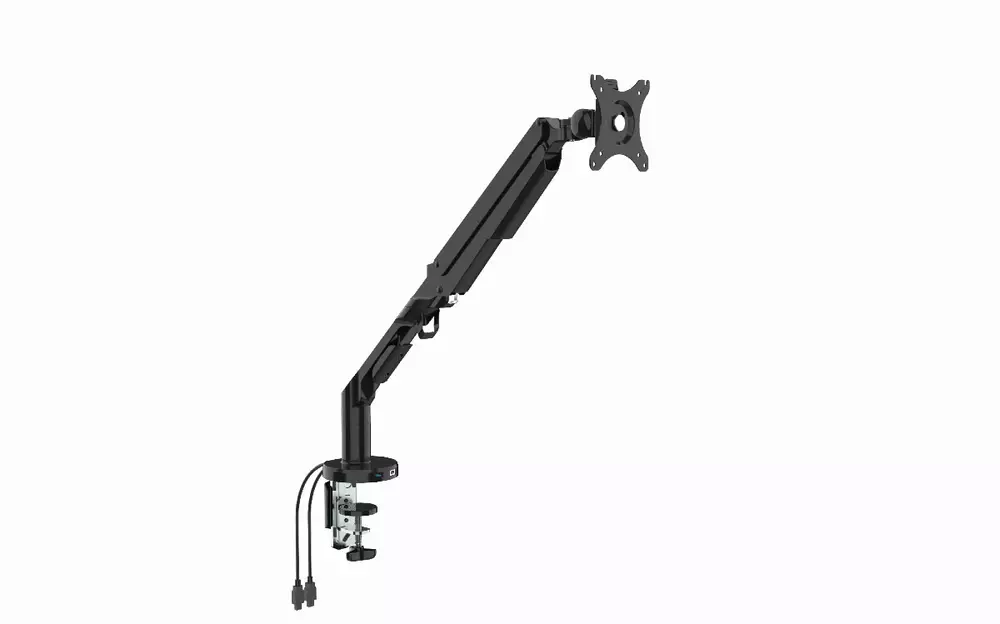Makki Стойка за монитор Monitor Mount - GL731 Aluminuim Black - 1 Monitor, Gas Lifter, 2 x USB3.0 - MA-GL731-U3-BK