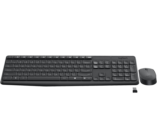 Комплект безжична клавиатура с мишка LOGITECH MK235 Black - 920-007931