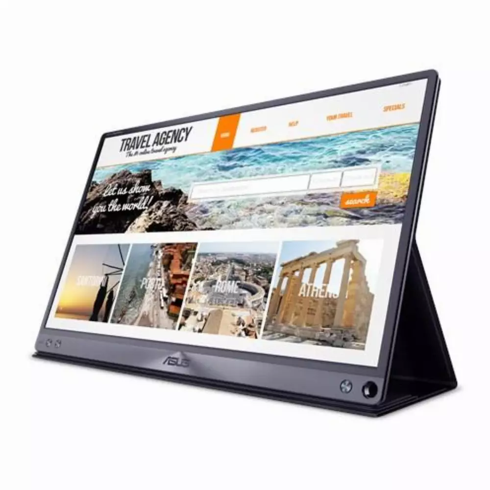 Монитор ASUS 15.6" ZenScreen, MB16AC, FHD, (1920x1080), USB Type-C, IPS, Преносим