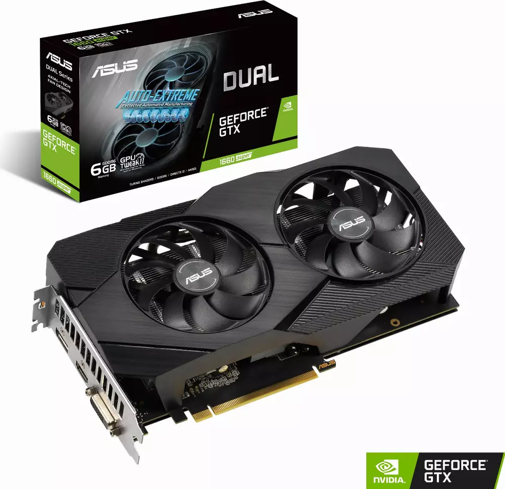Видео карта ASUS DUAL GTX 1660 Super EVO 6GB