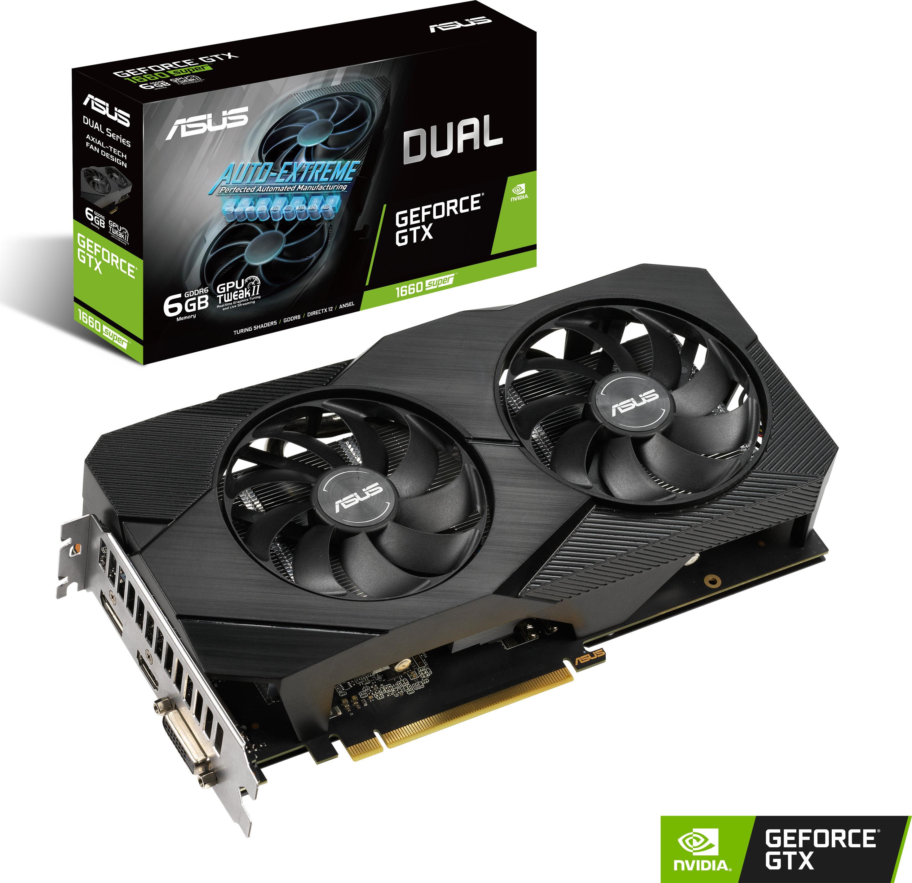 Видео карта ASUS DUAL GTX 1660 Super EVO 6GB