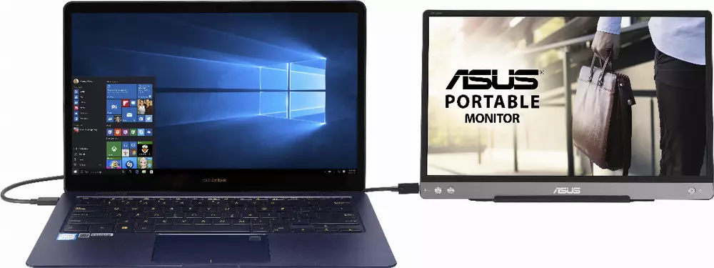 Οθόνη ASUS ZenScreen 14", MB14AC, FHD, (1920x1080), USB Type-C, IPS, Φορητή