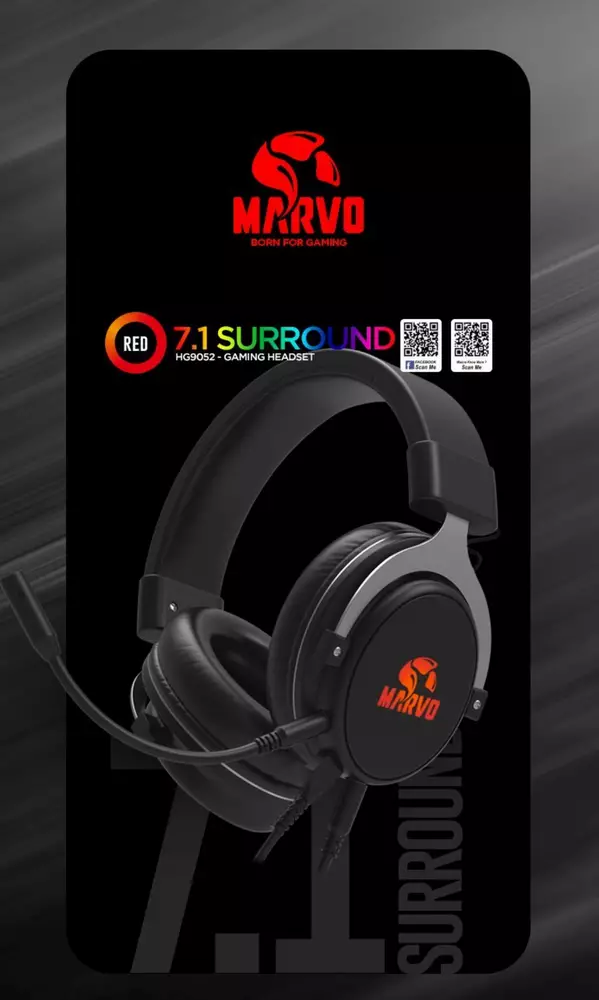 Геймърски слушалки Marvo PRO HG9052 Gaming Headphones 7.1 USB 