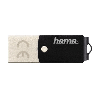 USB памет HAMA C-Turn 114976, 32GB, Type-C USB 3.1/USB 3.0 100 MB/s, Метален корпус, Черен/Сребрист