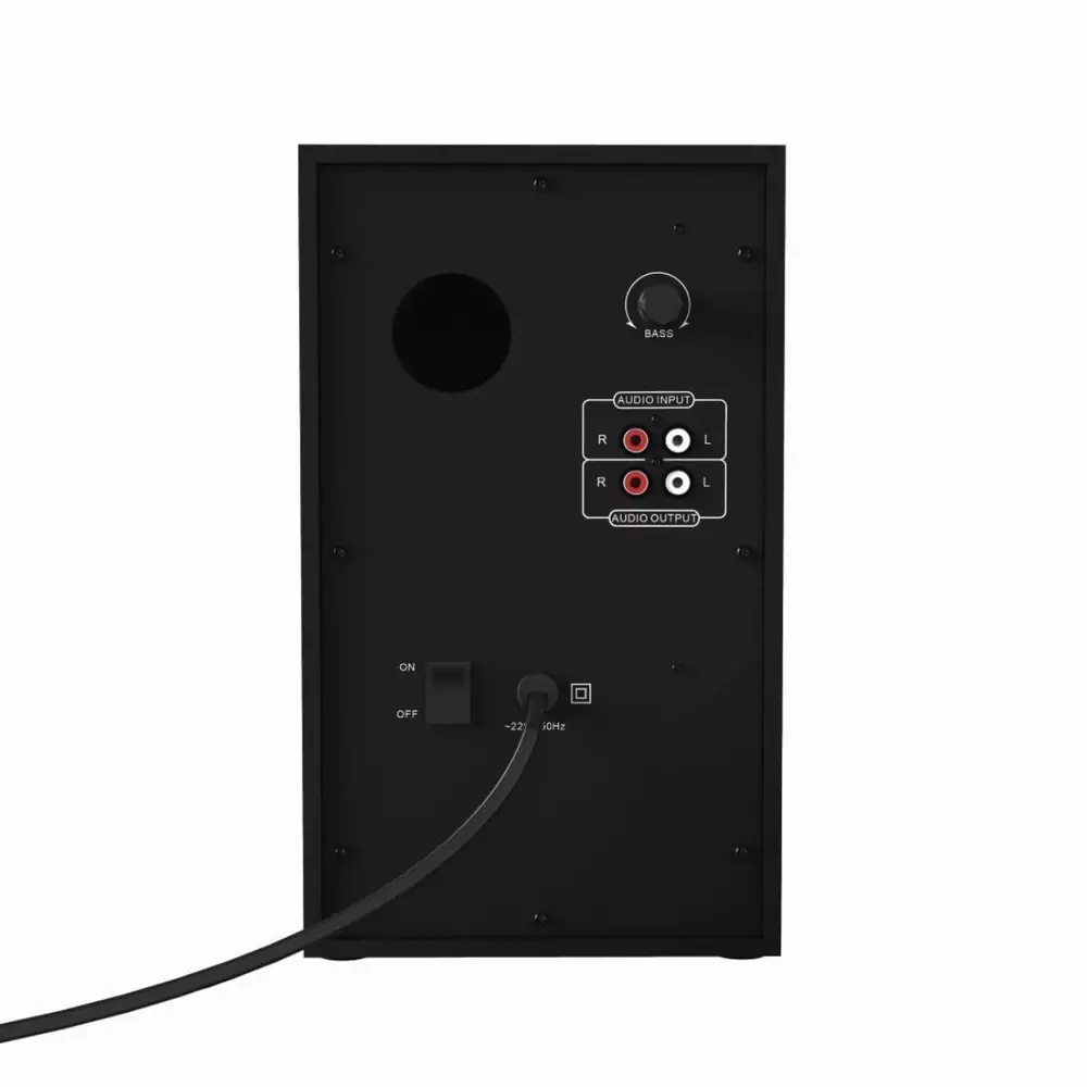 Звукова система HAMA PR-2180 173139, 2.1, 2 x 22W + 35W, Черен/Червен